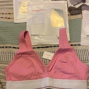 Alexander Wang Ribbed Pink Bralette